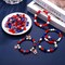1461-Piece 4th of July Patriotic Beads Kit – Red, White & Blue Heishi Stars, USA Letter Beads, and Flag, Heart & Hat Pendants for DIY Bracelets & Jewelry Making